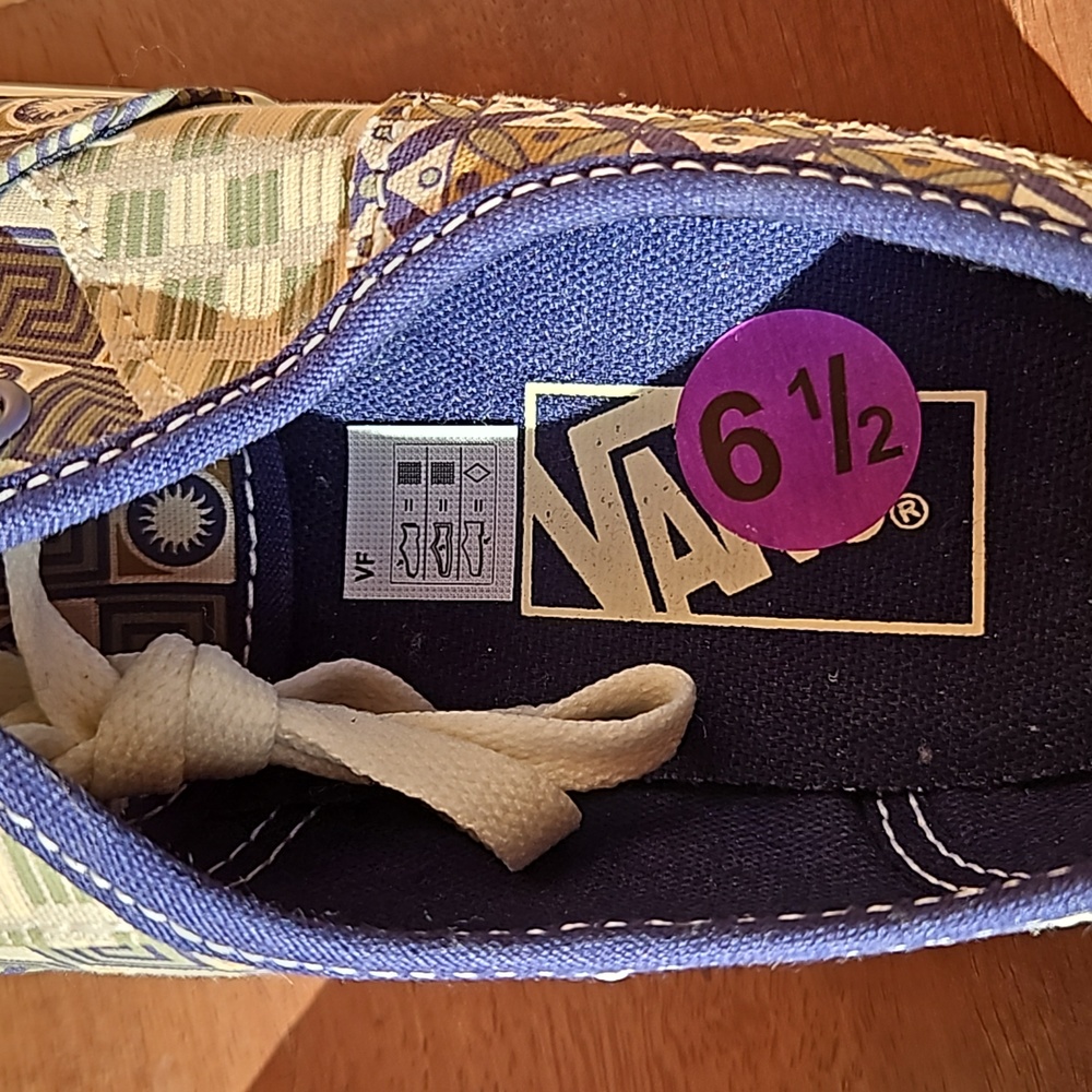 Vans authentic Patchwork Unisex sneakers tennis shoes size M6.5 /Wo'n 8 - Picture 12 of 14